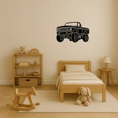 Nostaljik Kamyon MDF Dekoratif Tablo thumbnail 3