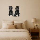 Gözlüklü Köpekler Dekoratif Tablo - 1