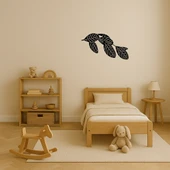 Modern Çizgisel Yaprak Tasarımlı MDF Dekoratif Tablo - 3