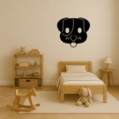 Köpek Yüzü Emoji Dekoratif Tablo thumbnail 3