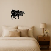 Komik İnek Tasarımlı MDF Dekoratif Tablo - 1