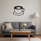 Kalp Figürlü Cappuccino Fincanı Dekoratif MDF Tablo thumbnail 4