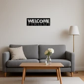 Ellerle Hoş Geldiniz Dekoratif MDF Tablo - 4