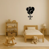 Renkli Balon Kutlaması MDF Dekoratif Tablo thumbnail 2