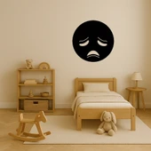 Üzgün Emoji Dekoratif Duvar Süsü - 3