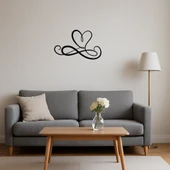 Sonsuzluk ve Kalp Temalı Dekoratif Tablo thumbnail 2