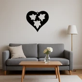 Kalp ve Yaprak Desenli MDF Dekoratif Tablo thumbnail 4