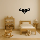 Kaslı Kalp Dekoratif Tablo thumbnail 4