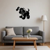 Pembe Tasmalı Kahverengi Yavru Köpek Tablosu thumbnail 4