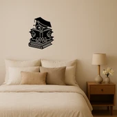 Kitap Okuyan Kuş Temalı MDF Dekor Tablo thumbnail 1