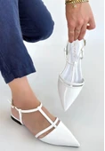 Canca Beyaz Rugan Babet Ayakkabı thumbnail 2