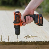 Black & Decker BDCDD12BAFC-QW 10.8V 1.5Ah Li-Ion Şarjlı Matkap Vidalama,Taşıma Çantası,100 Parça Aks. Seti - 4