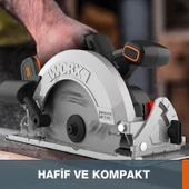 Worx Wx520 20volt 4.0ah. Li-Ion Kömürsüz Profesyonel Daire Testere - 3