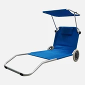 Evinizin Atölyesi Evinizin Gölgelikli Şezlong, Tekerlekli Şezlong, Katlanır Şezlong - 2