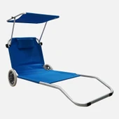 Evinizin Atölyesi Evinizin Gölgelikli Şezlong, Tekerlekli Şezlong, Katlanır Şezlong - 1