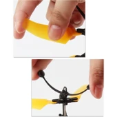 Lead Honor LH-1804 El Sensörlü USB Şarjlı Uçan Helikopter 20 cm Sarı thumbnail 4