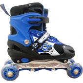 Enoy Işıklı Silikon Tekerlekli Ayarlanabilir Çocuk Alıştırma Pateni thumbnail 5