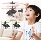 Lead Honor LH-1804 El Sensörlü USB Şarjlı Uçan Helikopter 20 cm Sarı thumbnail 2