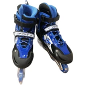 Enoy Işıklı Silikon Tekerlekli Ayarlanabilir Çocuk Alıştırma Pateni thumbnail 2