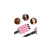 Buttik Wag Maşa Su Dalgası Maşası 28 mm Bukle Belirginleştirici Pembe Renk Kalın Su Dalgası Yapıcı thumbnail 2