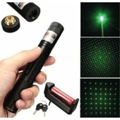Starex Green Laser Poınter Anahtar Emniyetli Yeşil Lazer Pointer 1000MW Yüksek Güçlü Lazer Işaretçisi 15 Km thumbnail 1