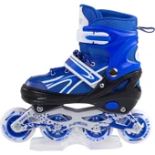 Furkan Toys F-Sports  Mavi Ayarlabilir 2+2 Işıklı Metal Alıştırma Pateni Çanta - 2