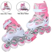 Pasifik Toys Yüksek Güvenlikli Tek Sıra Çift Sıra Ayarlanabilir Numaralı Çantalı Silikon Tekerli Başlangıç Pateni thumbnail 3