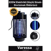 Varessa Seri 220V Elektrikli Prizli Az Yer Kaplar Cız Lamba Mor Işık Kara Sivri Sinek Kovucu thumbnail 1