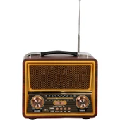 Cannavaro CM-821BT Büyükboy Dekoratif Nostaljik Radyo, Usb+Tf Card Okuyuculu, Telefon Tutucuklu, Müzik Çalar - 1