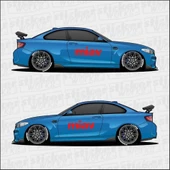 Miav Araç Kapı Sticker thumbnail 3