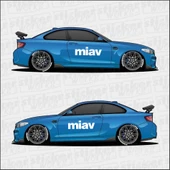 Miav Araç Kapı Sticker thumbnail 1