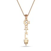 Bozkurt Türk Ayyıldız Gümüş Kolye thumbnail 1