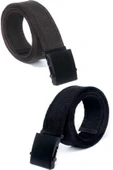 Livize Unisex Siyah Tokalı Kolon Kemeri 4cm Yeşil - 12
