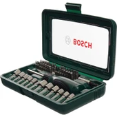 BOSCH 46 PARÇA CIRCIRLI TORNAVİDA BITS UÇ LOKMA VİDALAMA SETİ. - 2