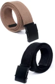 Livize Unisex Siyah Tokalı Kolon Kemeri 4cm Yeşil - 10