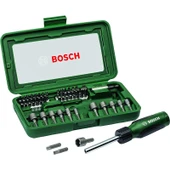 BOSCH 46 PARÇA CIRCIRLI TORNAVİDA BITS UÇ LOKMA VİDALAMA  SETİ. - 1