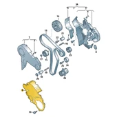 Audi A3 2009-2012 1.6TDi Motor Triger Alt Kapağı 03L109147B - 2