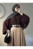 Livize Hakiki Deri Kadın Elbise Kemeri Kot Pantolon Kemeri En 4,5cm - 4