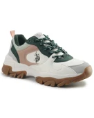 U.s. Polo Assn. Tracky 5Pr Kadın Beyaz-Mavi (36-40) Sneaker Ayakkabı - 1