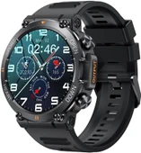 SHAZA Sesli Gorüşme IP67 Nabız Tansiyon Oksijen Ölçer 1.39" Siyah Akıllı Saat SA8003/BK - 3