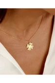 925 Gümüş | 4 Yapraklı Yonca İstediğini Yazdır Kolye thumbnail 1