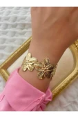 Altın Kaplama Flowers Bilezik thumbnail 1