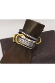 925 Ayar Çoklu Tarz Gümüş Yüzük thumbnail 3