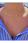 925 Ayar Gümüş Star Choker Kolye - 2