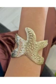 Titanyum Alaşım Starfish Kelepçe Bilezik thumbnail 1