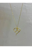 925 Ayar Gümüş Yılanlı Kalp Kolye thumbnail 2
