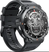 SHAZA Sesli Gorüşme IP67 Nabız Tansiyon Oksijen Ölçer 1.39" Siyah Akıllı Saat SA8003/BK - 1