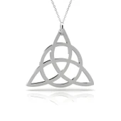Triquetra Gümüş Kolye - Gümüş thumbnail 1