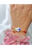 Murano Boncuklu Şans - Nazar Hamsa Bileklik - 1