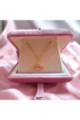Pink Heart Kolye thumbnail 1